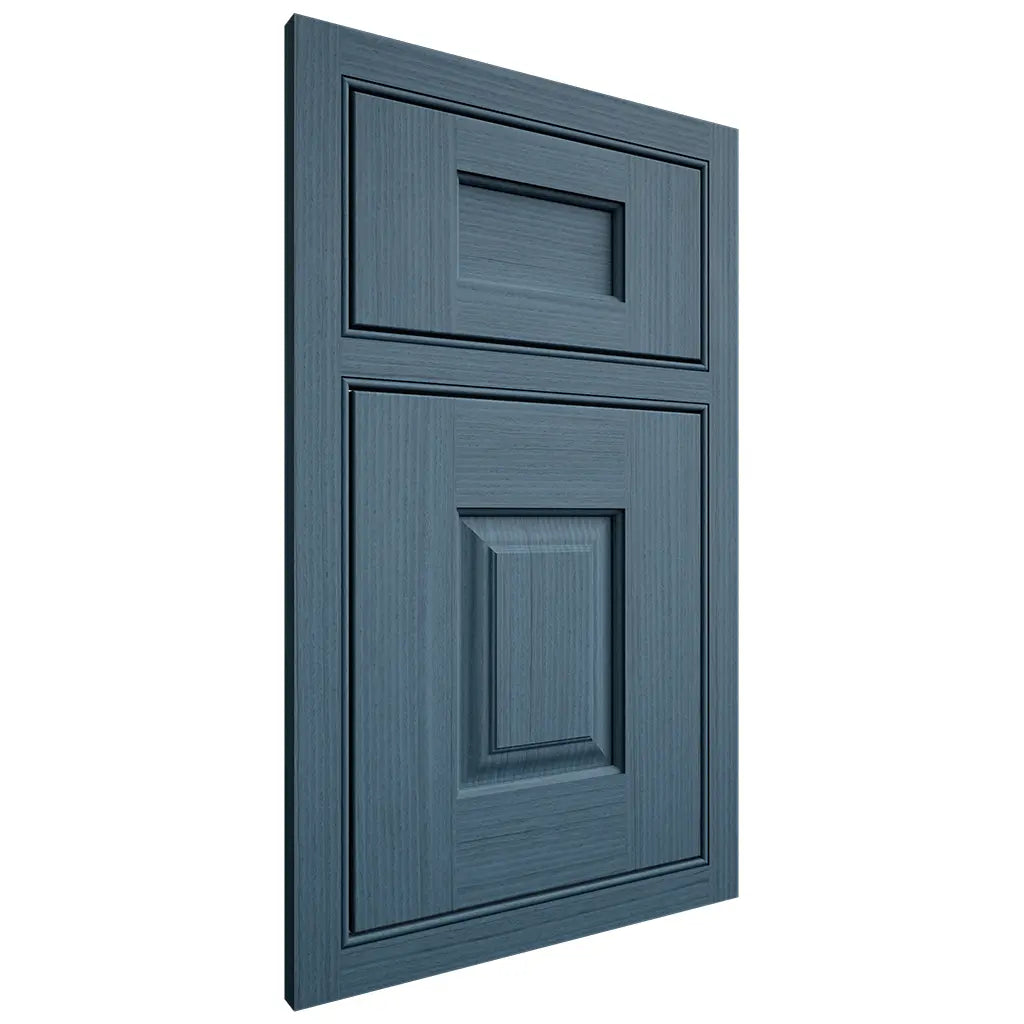 Shiloh Cabinetry Beaded Inset Summit White Oak Rift Cut Hudson Door