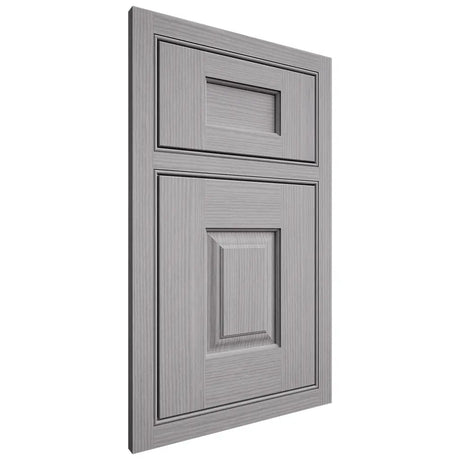 Shiloh Cabinetry Beaded Inset Summit White Oak Rift Cut Stratus Door