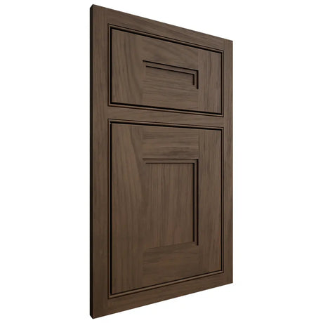 Shiloh Cabinetry Beaded Inset Tahoe Alder Plain Cut Caviar Door