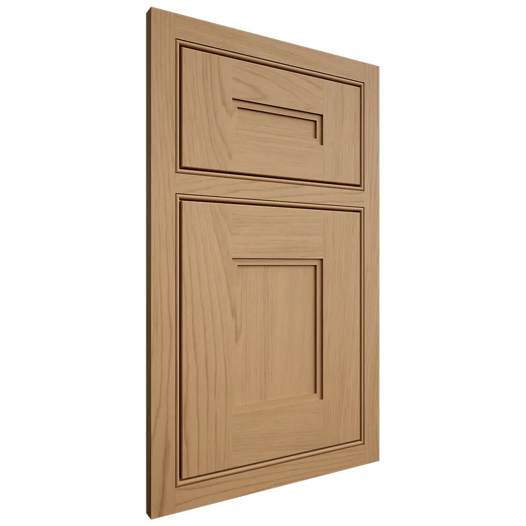 Shiloh Cabinetry Beaded Inset Tahoe Alder Plain Cut Natural Door
