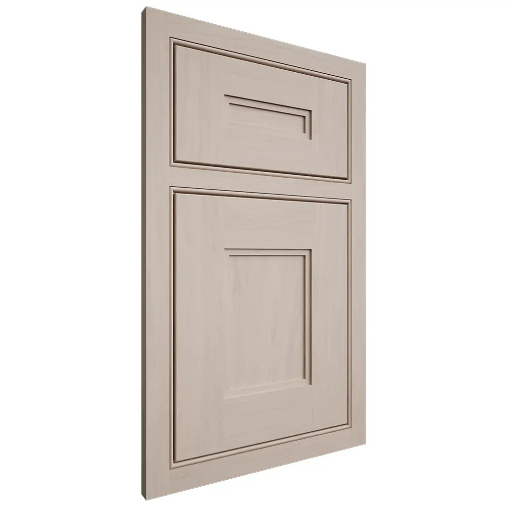 Shiloh Cabinetry Beaded Inset Tahoe Alder Plain Cut White Sands Door