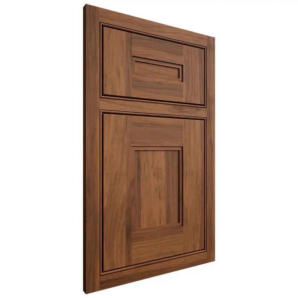 Shiloh Cabinetry Beaded Inset Tahoe Hickory Plain Cut Burnt Sugar Door