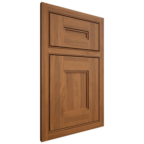 Shiloh Cabinetry Beaded Inset Tahoe Hickory Plain Cut Chestnut Door
