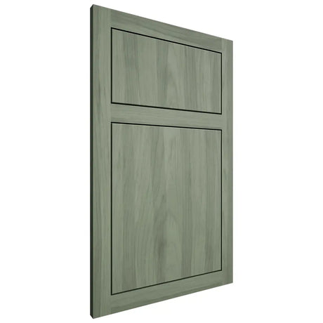 Shiloh Cabinetry Beaded Inset Tahoe Hickory Plain Cut Moss Door