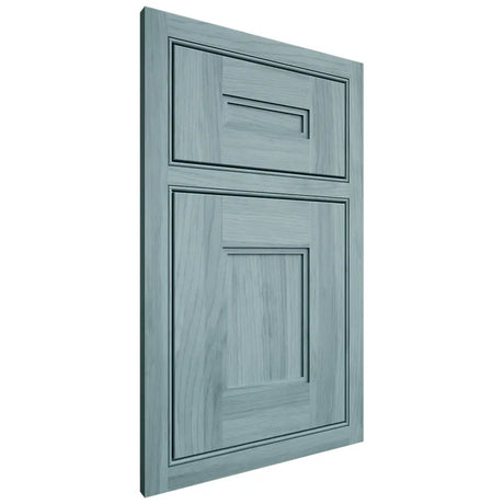 Shiloh Cabinetry Beaded Inset Tahoe Hickory Plain Cut Sky Door