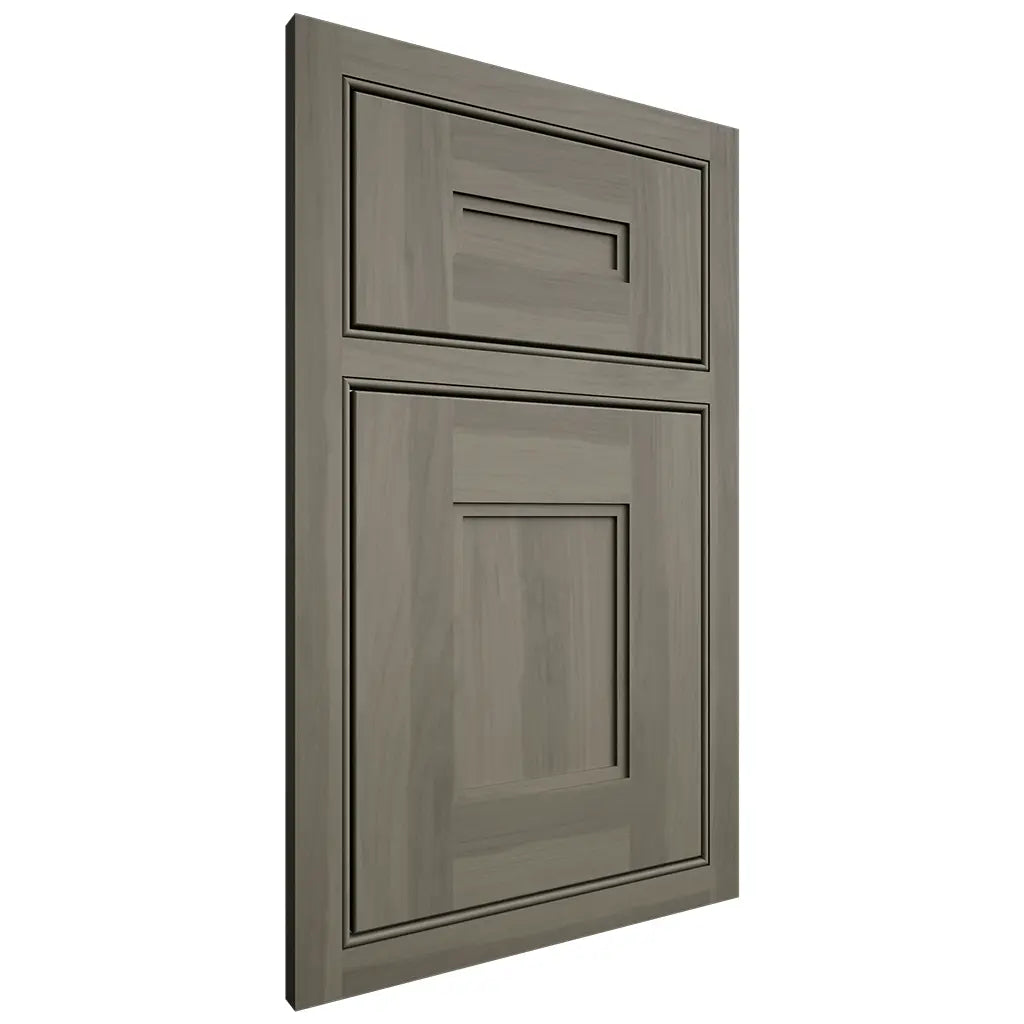 Shiloh Cabinetry Beaded Inset Tahoe Hickory Plain Cut Thyme Door