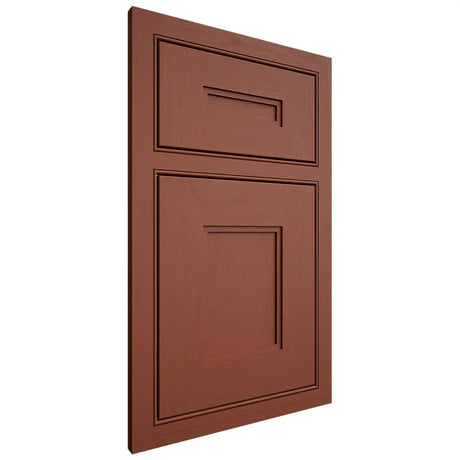 Shiloh Cabinetry Beaded Inset Tahoe Maple Plain Cut Cayenne Door