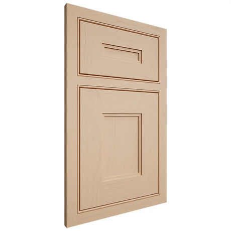 Shiloh Cabinetry Beaded Inset Tahoe Maple Plain Cut Natural Door