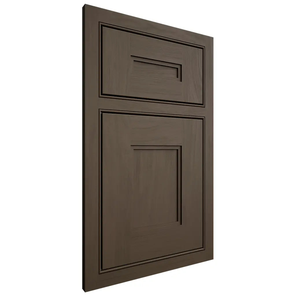 Shiloh Cabinetry Beaded Inset Tahoe Maple Plain Cut Perfect Brown Door