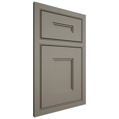 Shiloh Cabinetry Beaded Inset Tahoe Maple Plain Cut Thyme Door