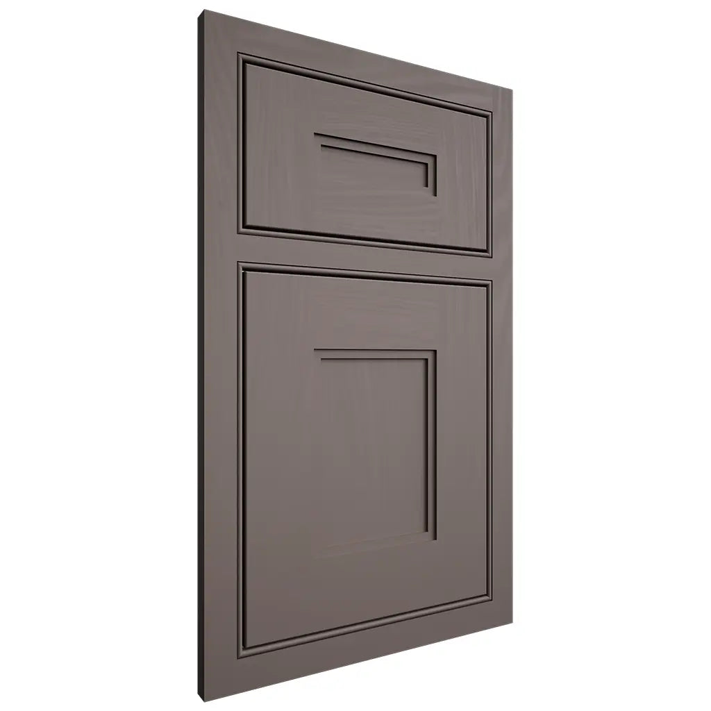 Shiloh Cabinetry Beaded Inset Tahoe Poplar Plain Cut Heatherstone Door