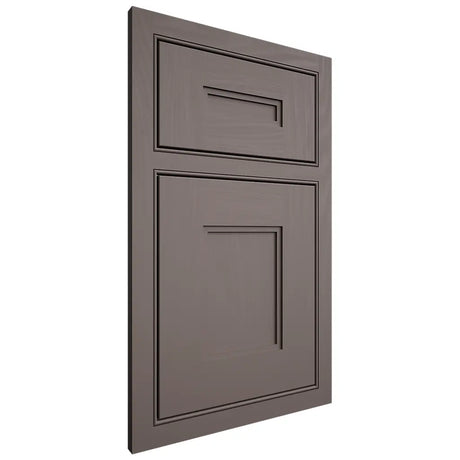 Shiloh Cabinetry Beaded Inset Tahoe Poplar Plain Cut Heatherstone Door