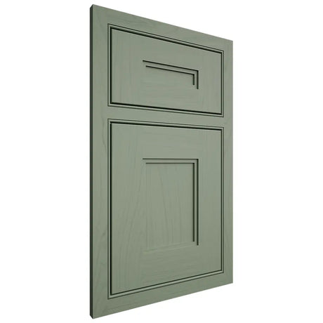 Shiloh Cabinetry Beaded Inset Tahoe Poplar Plain Cut Moss Door