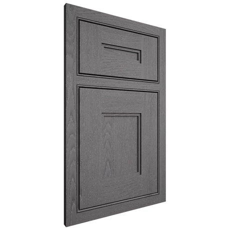 Shiloh Cabinetry Beaded Inset Tahoe Red Oak Plain Cut Cadet Door