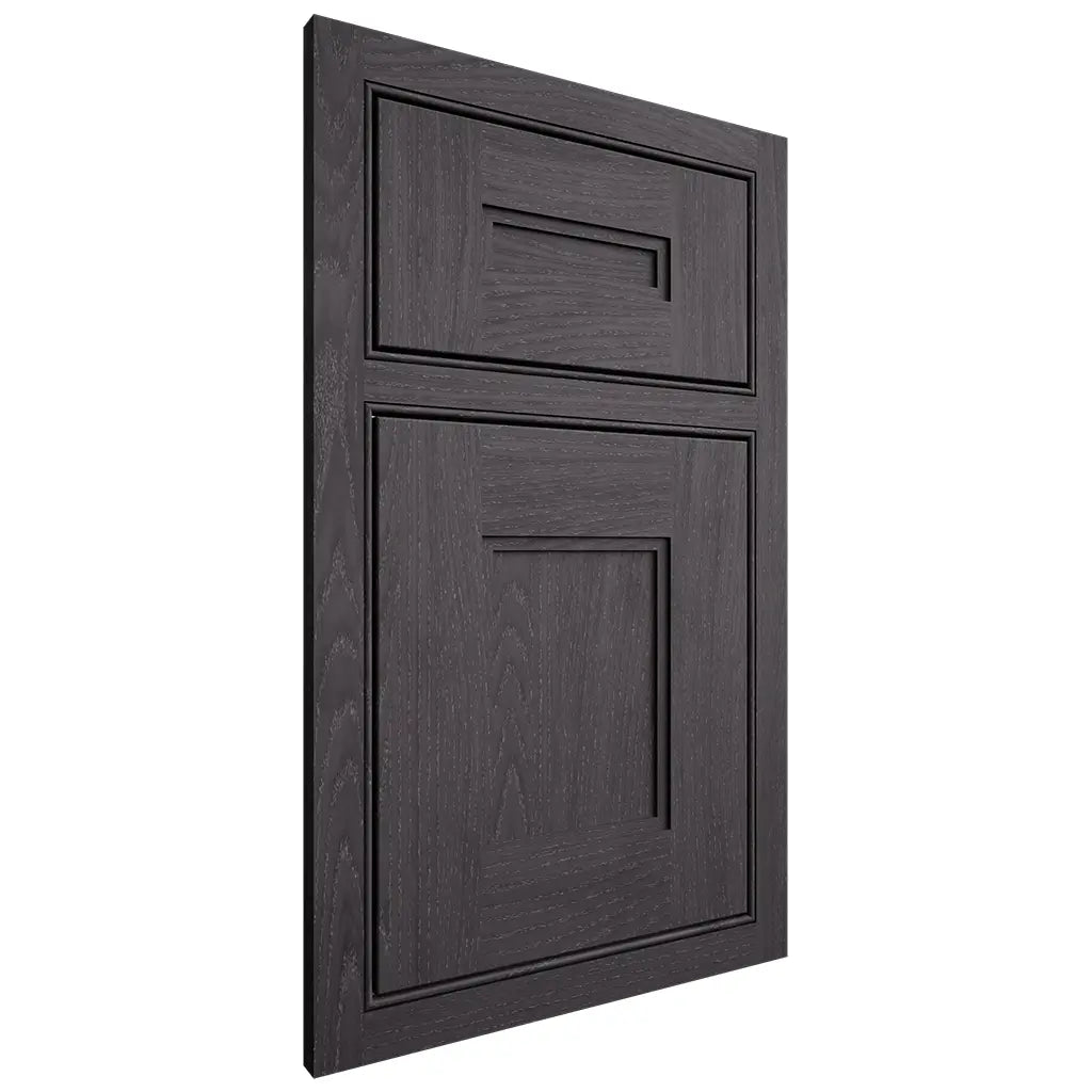 Shiloh Cabinetry Beaded Inset Tahoe Red Oak Plain Cut Harbor Door