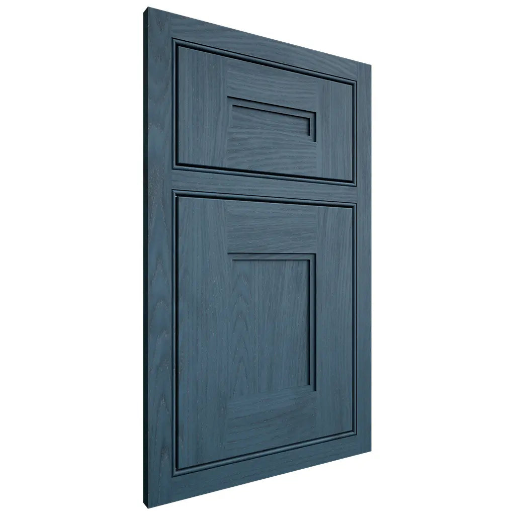 Shiloh Cabinetry Beaded Inset Tahoe Red Oak Plain Cut Hudson Door