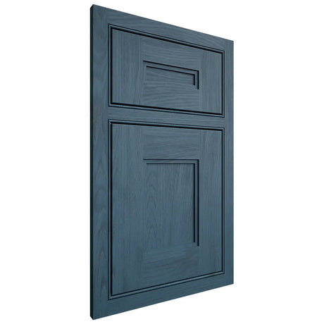 Shiloh Cabinetry Beaded Inset Tahoe Red Oak Plain Cut Hudson Door