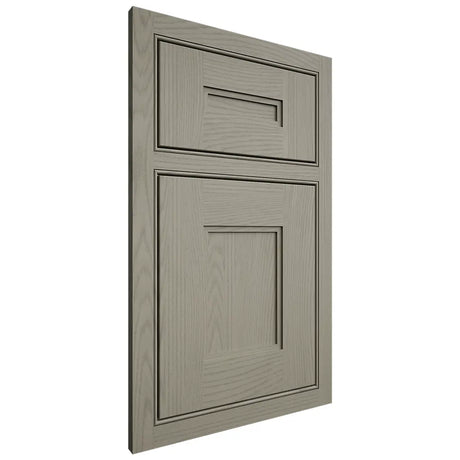 Shiloh Cabinetry Beaded Inset Tahoe Red Oak Plain Cut Thyme Door