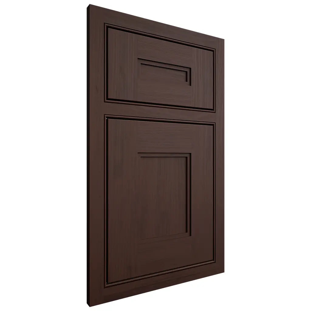 Shiloh Cabinetry Beaded Inset Tahoe Walnut Plain Cut Bison Door