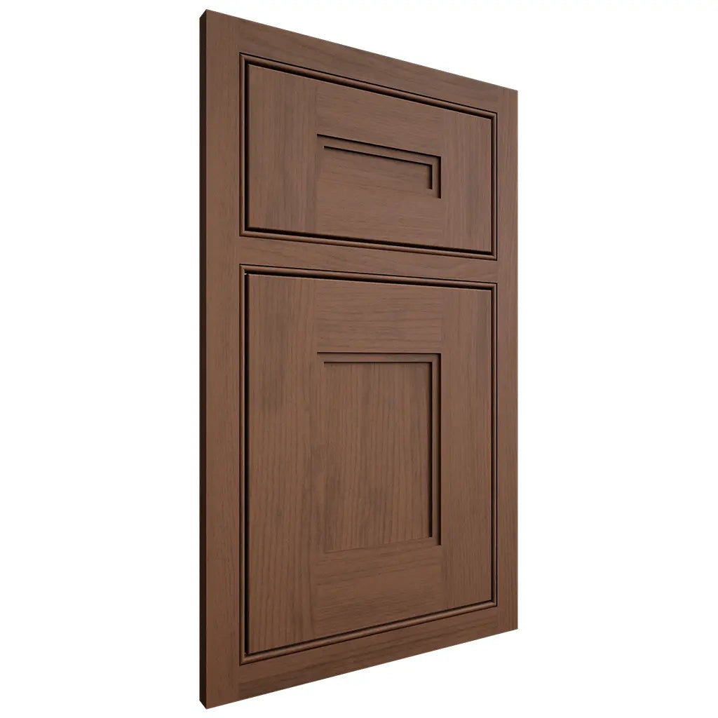Shiloh Cabinetry Beaded Inset Tahoe Walnut Plain Cut Natural Door