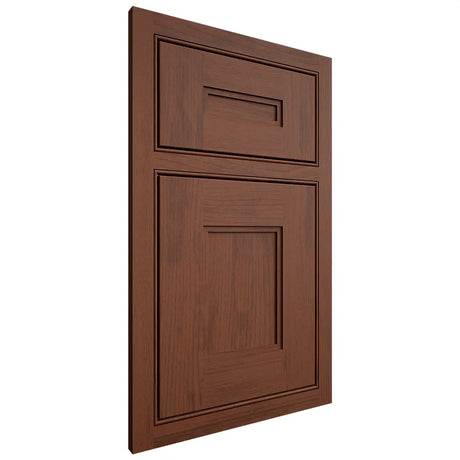 Shiloh Cabinetry Beaded Inset Tahoe Walnut Plain Cut Rye Door