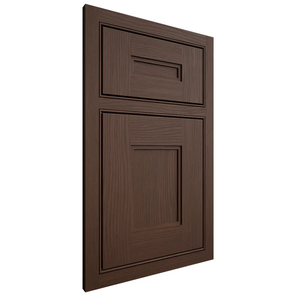 Shiloh Cabinetry Beaded Inset Tahoe White Oak Plain Cut Braun Door