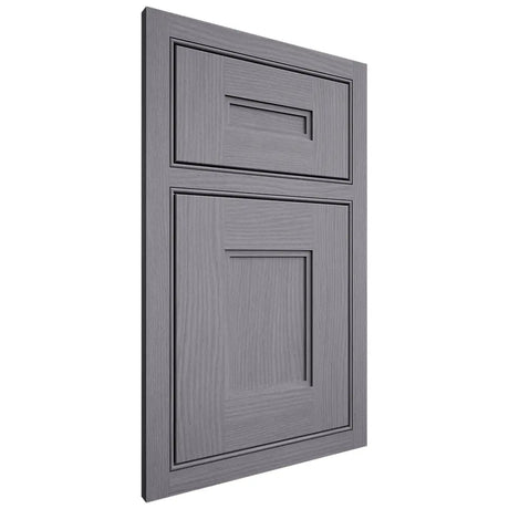 Shiloh Cabinetry Beaded Inset Tahoe White Oak Plain Cut Cadet Door