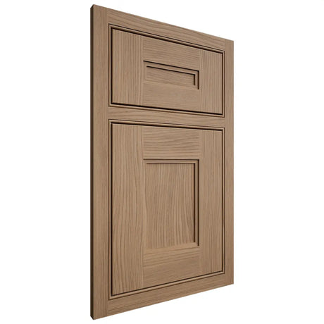 Shiloh Cabinetry Beaded Inset Tahoe White Oak Plain Cut Natural Door