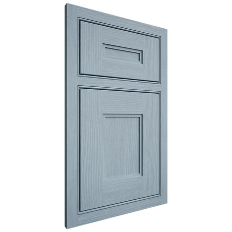 Shiloh Cabinetry Beaded Inset Tahoe White Oak Plain Cut Sky Door