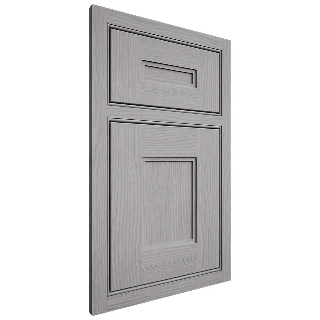 Shiloh Cabinetry Beaded Inset Tahoe White Oak Plain Cut Stratus Door