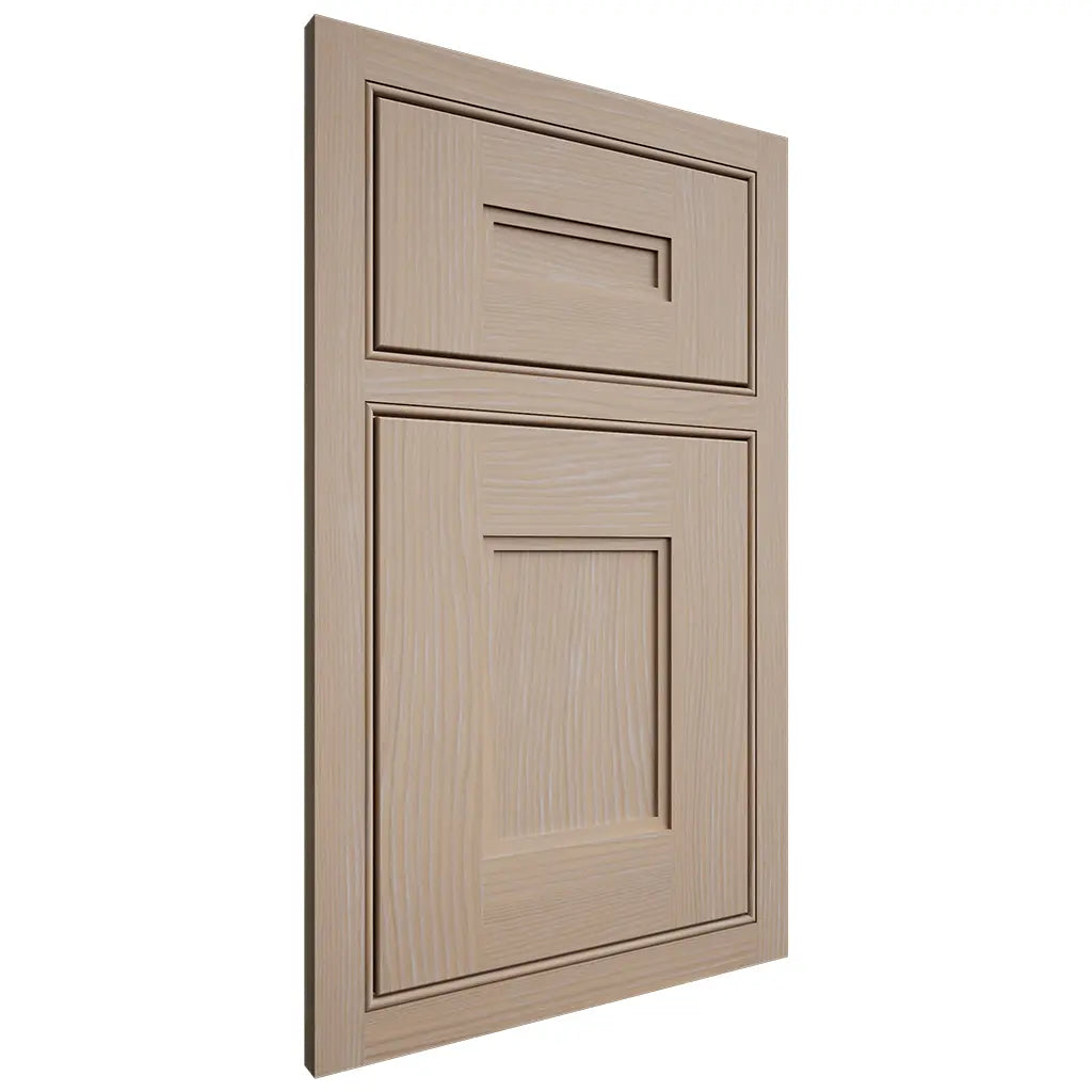 Shiloh Cabinetry Beaded Inset Tahoe White Oak Plain Cut Straw Door