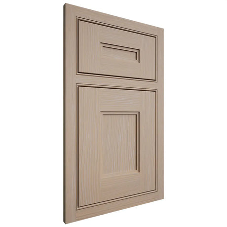 Shiloh Cabinetry Beaded Inset Tahoe White Oak Plain Cut Straw Door
