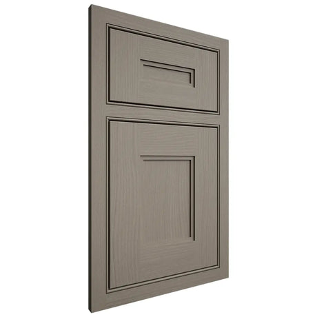 Shiloh Cabinetry Beaded Inset Tahoe White Oak Plain Cut Thyme Door