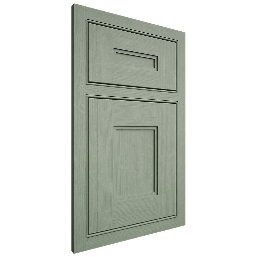 Shiloh Cabinetry Beaded Inset Tahoe White Oak Quarter Sawn Moss Door