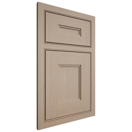 Shiloh Cabinetry Beaded Inset Tahoe White Oak Quarter Sawn Straw Door