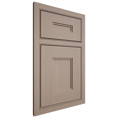 Shiloh Cabinetry Beaded Inset Tahoe White Oak Quarter Sawn Whitewash Door