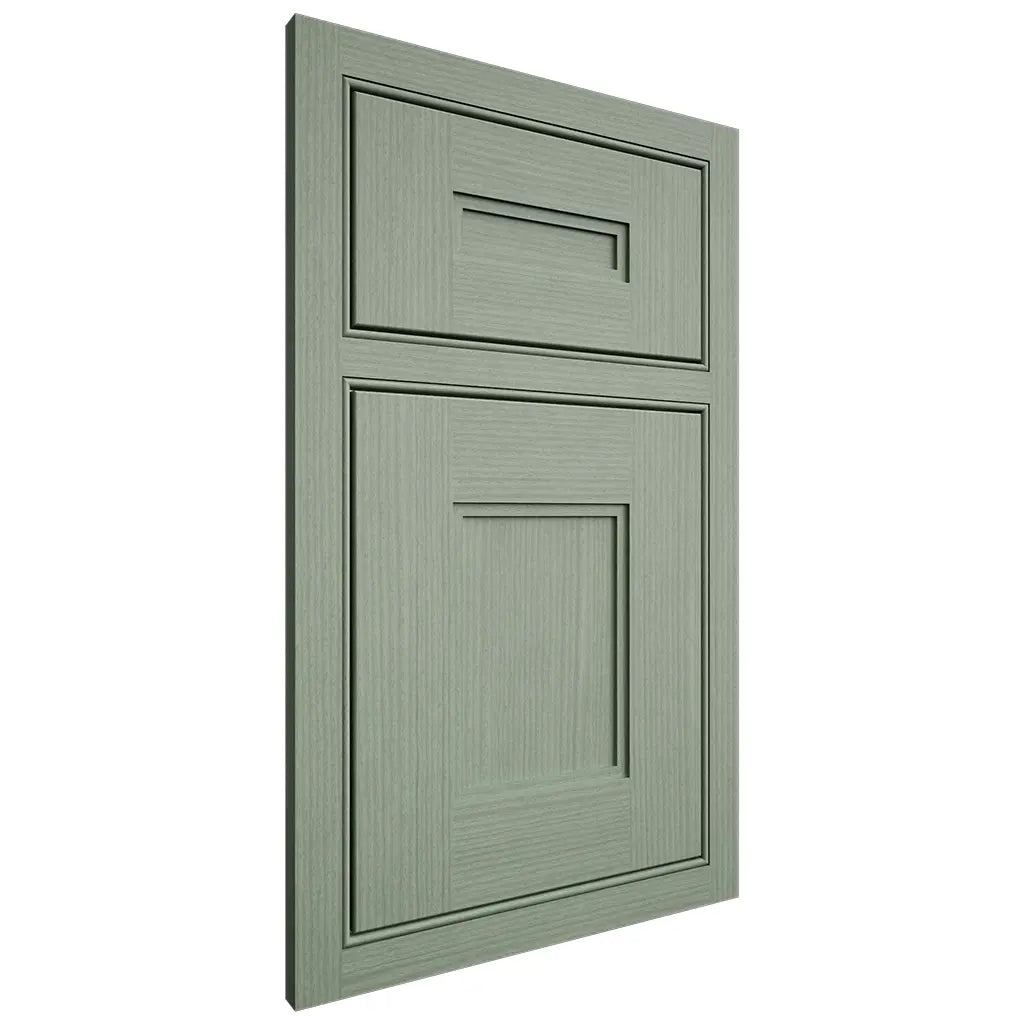 Shiloh Cabinetry Beaded Inset Tahoe White Oak Rift Cut Moss Door