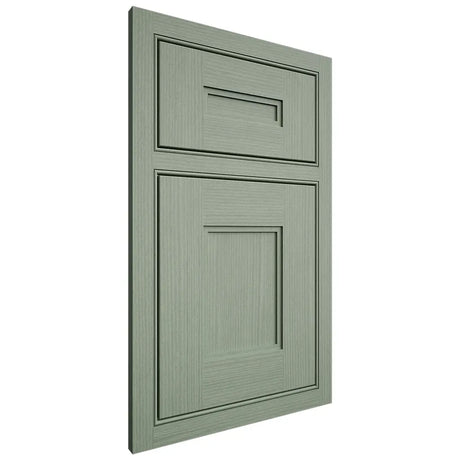 Shiloh Cabinetry Beaded Inset Tahoe White Oak Rift Cut Moss Door