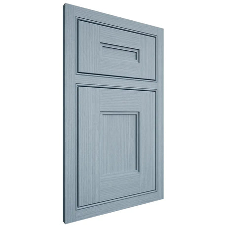 Shiloh Cabinetry Beaded Inset Tahoe White Oak Rift Cut Sky Door