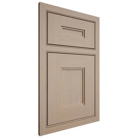 Shiloh Cabinetry Beaded Inset Tahoe White Oak Rift Cut Straw Door