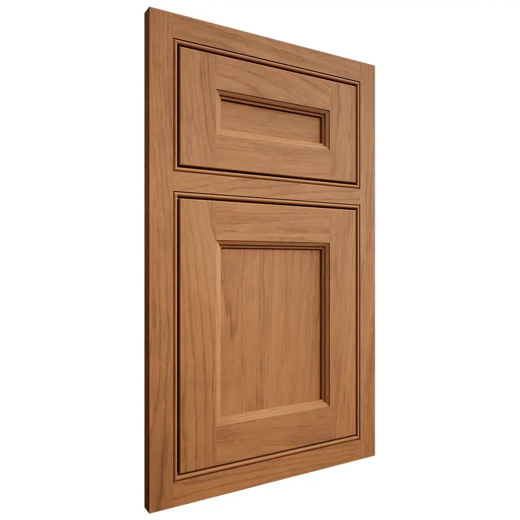 Shiloh Cabinetry Beaded Inset Ward Alder Plain Cut Caramel Door