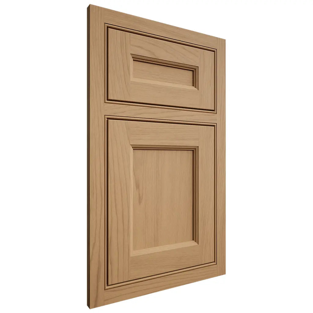 Shiloh Cabinetry Beaded Inset Ward Alder Plain Cut Natural Door