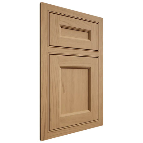 Shiloh Cabinetry Beaded Inset Ward Alder Plain Cut Natural Door