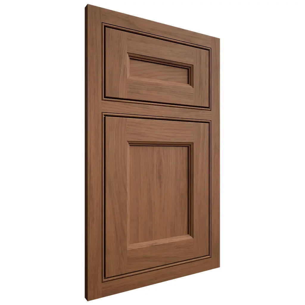 Shiloh Cabinetry Beaded Inset Ward Alder Plain Cut Walnut Door