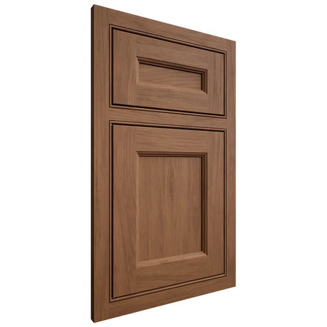 Shiloh Cabinetry Beaded Inset Ward Alder Plain Cut Walnut Door