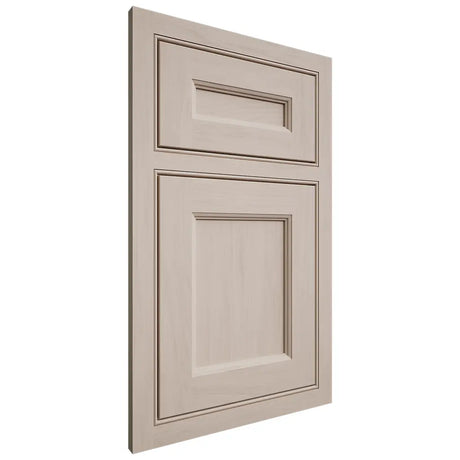 Shiloh Cabinetry Beaded Inset Ward Alder Plain Cut White Sands Door