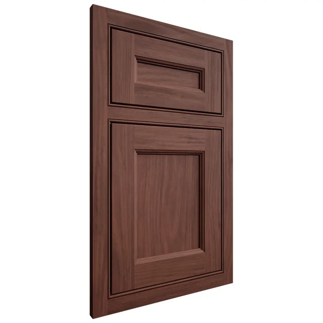 Shiloh Cabinetry Beaded Inset Ward Cherry Plain Cut Bourbon Door