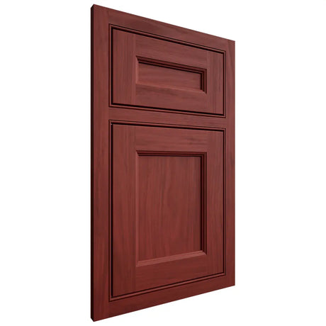 Shiloh Cabinetry Beaded Inset Ward Cherry Plain Cut Red Door