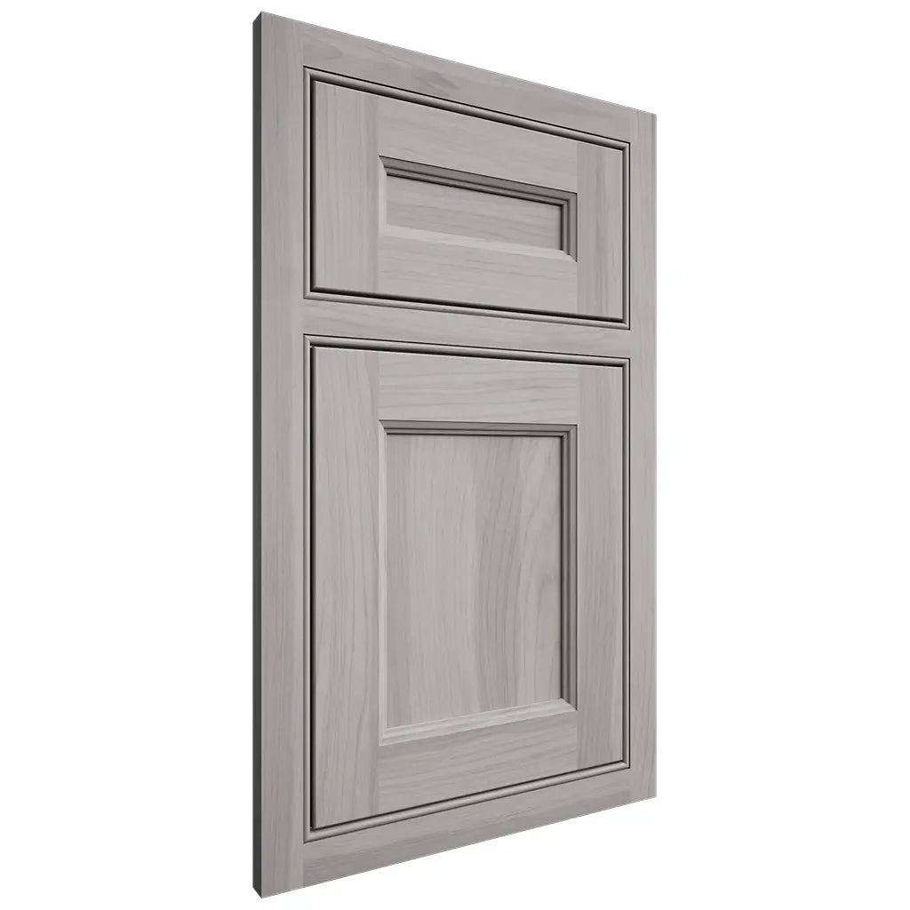 Shiloh Cabinetry Beaded Inset Ward Hickory Plain Cut Stratus Door