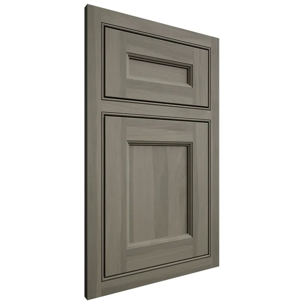 Shiloh Cabinetry Beaded Inset Ward Hickory Plain Cut Thyme Door